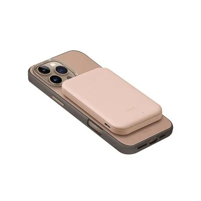Uniq Lyden Lexa 5000Mah Magnetic Fast Wireless Usb-C Pd Power Bank - BLUSH PINK